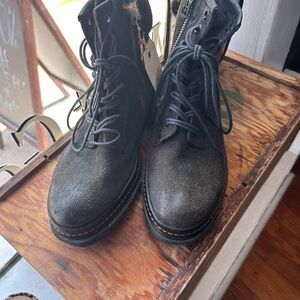 A.S.98 Black Combat & Moto Boots